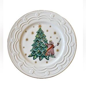 Anthropologie NYC Ballet Nutcracker Mouse King Plate